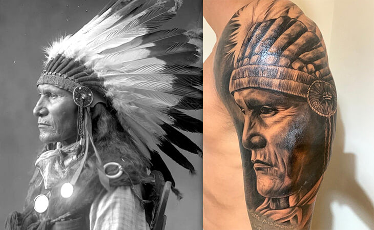Джанлука Лападула набил тату, чтобы почтить перуанские корни. Но, кажется, перепутал индейцев