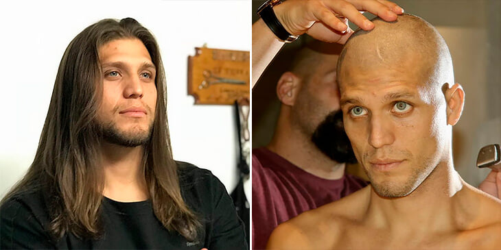 Боец UFC сбрил длинные волосы для детей после химиотерапии – из них будут делать парики. А после вынес Корейского Зомби